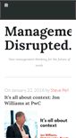 Mobile Screenshot of managementdisrupted.com