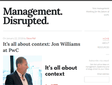 Tablet Screenshot of managementdisrupted.com